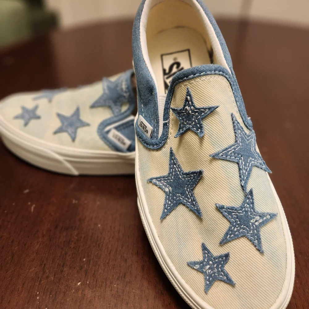 Vans Denim Starry Nighy Slip-On Shoes